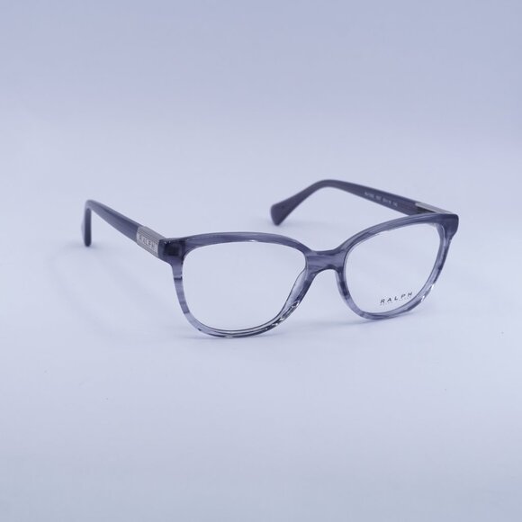 🕶️ New Ralph Lauren RA7082 1627 Eyeglasses - Striped Transparent Grey Frame - Picture 3 of 9